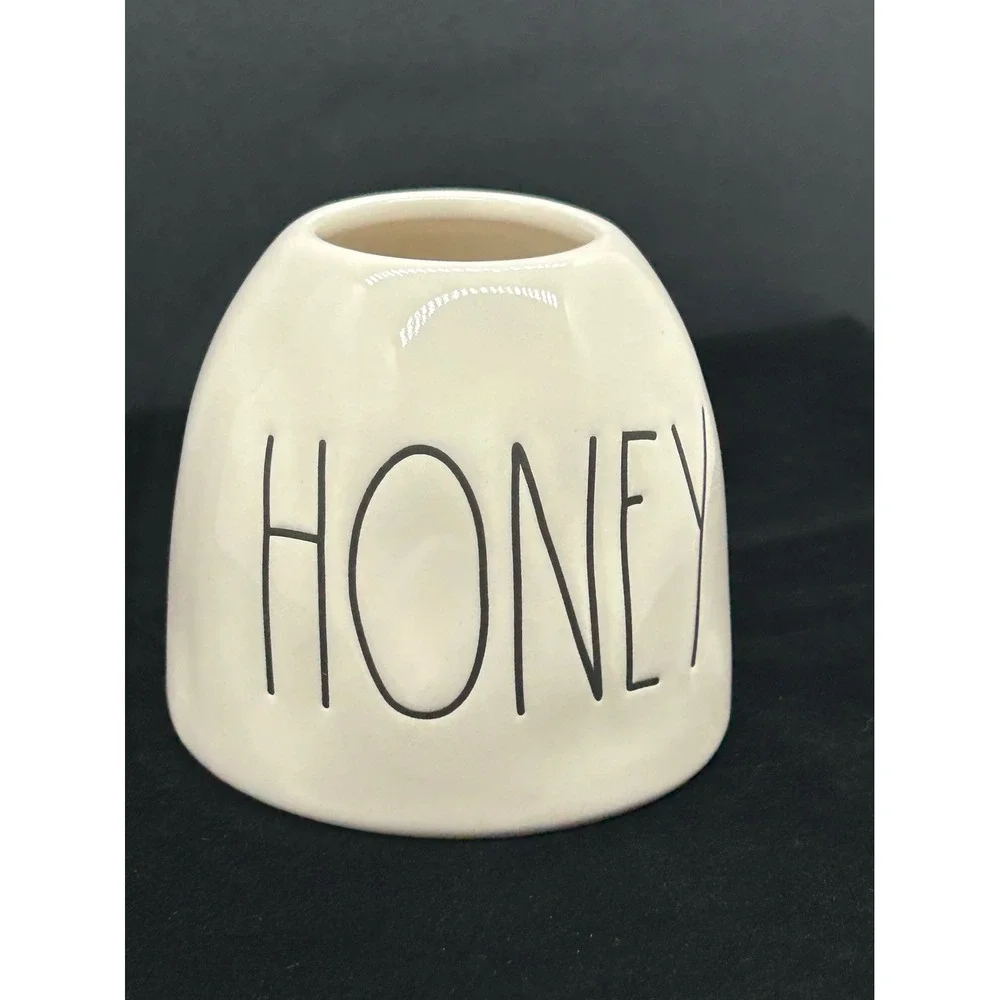 Rae Dunn Honey Jar Artisan Collection by Magenta Cream Ceramic Farmhouse Decor